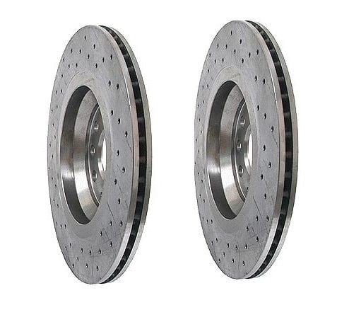 Drilled Rear Rotor Kit (310x22mm) - VW/Audi / A3 / RS3 / TT-S / TT-RS ...