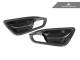 AutoTecknic Dry Carbon Interior Door Handle Trim Set - F87 M2 | F22 2-Series | F20 1-Series by AutoTecknic BM-0356-WA-M-2