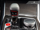 AutoTecknic Dry Carbon Gear Selector Cover - F91/ F92/ F93 M8 by AutoTecknic ATK-BM-0323-F9X-3