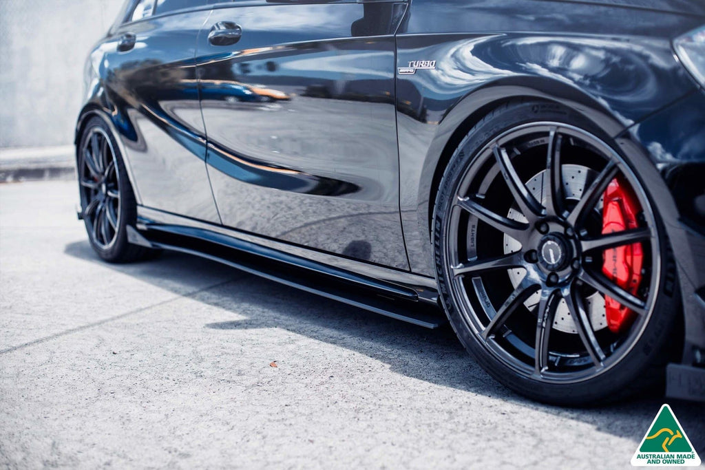 Flow Designs A45 AMG W176 (PFL) Side Skirt Splitters (Pair) | GLA45PFLS ...
