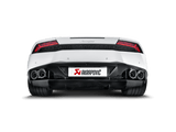 Akrapovic 16-16 Lamborghini Huracan LP 580-2 Coupe/Spyder Slip-On Line (Titanium) w/ Carbon Tips by Akrapovic MTP-LA/TI/2