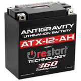 Antigravity YTX12B-BS Lithium Battery w/Re-Start by Antigravity Batteries AG-ATX12-AH-RS