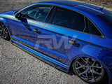 RW Carbon Audi A3 S3 RS3 GTX Carbon Fiber Side Skirt Extensions by RW Carbon audi8v005