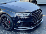 RW Carbon Audi 8V A3 S-Line/S3 Facelift Carbon Fiber GTX Front Lip by RW Carbon