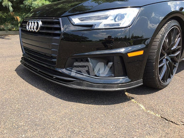 RW Carbon Audi B9 A4 S4 Carbon Fiber Front Lip Spoiler 2019 by RW Carbon