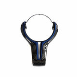Suvneer Motorsports F-Series Carbon Fiber Steering Wheel Trim by Suvneer Motorsports F8XCFSWTRIM-BLUE