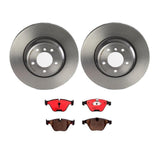 Brembo OE Front Brake Kit (Prem NAO Ceramic Pads/Prem UV Coat Rotors) - BMW by Brembo KT00011-BRE