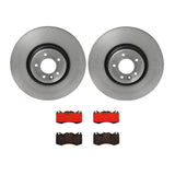 Brembo OE Front Brake Kit (Prem NAO Ceramic Pads/Prem UV Coat Rotors) - 08-12 Ford Escape/08-11 Mercury Mariner by Brembo KT00021-BRE