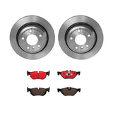 Brembo OE Rear Brake Kit (Prem NAO Ceramic Pads/Prem UV Coat Rotors) - 08-13 BMW 128i/2006 325i/325xi/07-13 328i by Brembo KT00053-BRE