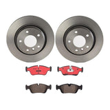 Brembo OE Front Brake Kit (Prem NAO Ceramic Pads/Prem UV Coat Rotors) - 95-99 Ford Taurus/91-02 Lincoln Continental by Brembo KT00062-BRE