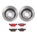 Brembo OE Front Brake Kit (Prem NAO Ceramic Pads/Prem UV Coat Rotors) - 95-05 Hyundai Accent/90-94 Excel by Brembo KT00065-BRE