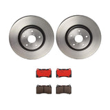 Brembo OE Front Brake Kit (Prem NAO Ceramic Pads/Prem UV Coat Rotors) - 05-07 Chevy Cobalt/04-06 Malibu by Brembo KT00073-BRE