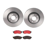 Brembo OE Front Brake Kit (Prem NAO Ceramic Pads/Prem UV Coat Rotors) - 00-02 Dodge Dakota/Durango by Brembo KT00079-BRE