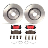 Brembo OE Front Brake Kit (Prem NAO Ceramic Pads/Prem UV Coat Rotors) - 13-18 Lexus ES300h/07-18 ES350/08-18 Toyota Avalon by Brembo KT00080-BRE