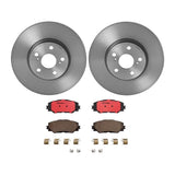 Brembo OE Front Brake Kit (Prem NAO Ceramic Pads/Prem UV Coat Rotors) - 10-12 Lexus HS250h/06-18 Toyota RAV4 by Brembo KT00090-BRE