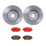 Brembo OE Rear Brake Kit (Prem NAO Ceramic Pads/Friction Brake Discs) 15-17 Chrysler 200/14-20 Jeep Cherokee by Brembo KT00092-BRE