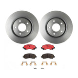 Brembo OE Front Brake Kit (Prem NAO Ceramic Pads/Prem UV Coat Rotors) - 01-05 Chrysler Sebring by Brembo KT00103-BRE