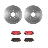 Brembo OE Rear Brake Kit (Prem NAO Ceramic Pads/Prem UV Coat Rotors) - 2009 Nissan Maxima/09-10 Murano by Brembo KT00121-BRE