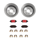 Brembo OE Rear Brake Kit (Prem NAO Ceramic Pads/Prem UV Coat Rotors) - 14-18 Infiniti Q50/14-15 Q60/09-20 Nissan 370Z by Brembo KT00124-BRE