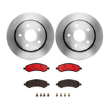 Brembo OE Front Brake Kit (Prem NAO Ceramic Pads/Prem UV Coat Rotors) - 06-10 RAM 1500/07-09 Dodge Durango by Brembo KT00142-BRE