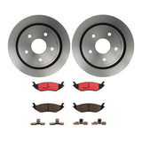 Brembo OE Brake Kit (Prem NAO Ceramic Pads/Prem UV Coat Rotors) - 02-10/11-18 RAM 1500/03-09 Dodge Durango by Brembo KT00148-BRE