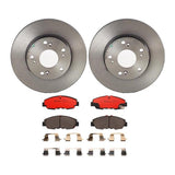 Brembo OE Brake Kit (Prem NAO Ceramic Pads/UV Coat Brake Discs) 14-16 Acura MDX/19-20 Honda Passport/16-20 Pilot by Brembo KT00151-BRE