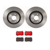 Brembo OE Front Brake Kit (Prem NAO Ceramic Pads/Prem UV Coat Rotors) - 14-18 Mazda 3 by Brembo KT00161-BRE