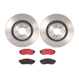 Brembo OE Front Brake Kit (Prem NAO Ceramic Pads/Prem UV Coat Rotors) - 94-98 Mustang/93-97 Thunderbird/Mercury Cougar by Brembo KT00162-BRE