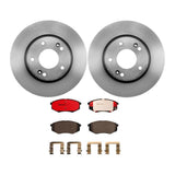 Brembo OE Front Brake Kit (NAO Brake Pads/Prem UV Coat Rotors) - 03-05 Volvo XC70/ Volvo V70/ Volvo S80 by Brembo KT00181-BRE