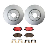 Brembo OE Rear Brake Kit (Prem NAO Ceramic Pads/Prem UV Coat Rotors) - 01-03 Mazda Protege/02-03 Protege5 by Brembo KT00186-BRE