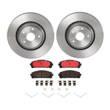 Brembo OE Front Brake Kit (Prem NAO Ceramic Pads/Prem UV Coat Rotors) - 15-17 Lexus NX200t/08-19 Toyota Highlander by Brembo KT00189-BRE