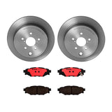 Brembo OE Brake Kit (Prem NAO Ceramic Pads/Prem UV Coat Rotors) - 13-15 Subaru BRZ/2015 WRX/05-14 Outback by Brembo KT00232-BRE