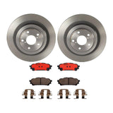 Brembo OE Rear Brake Kit (Prem NAO Ceramic Pads/Prem Rotors) - 04-08 Chrysler Pacifica by Brembo KT00241-BRE