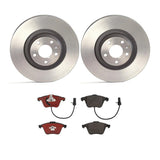 Brembo OE Front Brake Kit (Prem NAO Ceramic Pads/Prem UV Coat Rotors) - 99-04 Chrysler 300M by Brembo KT00276-BRE