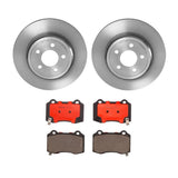 Brembo OE Rear Brake Kit (Prem NAO Ceramic Pads/Prem UV Coat Rotors) - 08-20 Dodge Challenger/06-10/12-15 Charger by Brembo KT00455-BRE