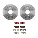 Brembo OE Rear Brake Kit (Prem NAO Ceramic Pads/Prem UV Coat Rotors) - 92-01 Acura Integra/92-95 Honda Civic/99-00 Civic by Brembo KT00467-BRE