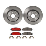 Brembo OE Front Brake Kit (Prem NAO Ceramic Pads/Prem UV Coat Rotors) - 06-11 Dodge Charger/09-11 Challenger/ 2005 Chrysler 300 by Brembo KT00495-BRE