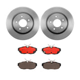 Brembo OE Rear Brake Kit (Prem NAO Ceramic Pads/Prem UV Coat Rotors) - 11-14 Ford Mustang by Brembo KT00537-BRE