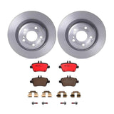 Brembo OE Rear Brake Kit (Rear Prem NAO Ceramic PadsRear/Prem UV Coat Rotors) - 12-13 Mercedes SLK250/SLK350 by Brembo KT00573-BRE