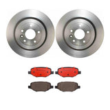 Brembo OE Rear Brake Kit (Prem NAO Ceramic Pads/Prem UV Coat Rotors) - 11-14 Ford Edge/11-15 Lincoln MKX by Brembo KT00579-BRE