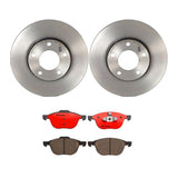 Brembo OE Front Brake Kit (Prem NAO Ceramic Pads/Prem UV Coat Rotors) - 04-13 Mazda 3/09-13 3 Sport/06-10 5/12-15 5 by Brembo KT00598-BRE