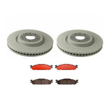 Brembo OE Front Brake Kit (Prem NAO Ceramic Pads/Prem UV Coat Rotors) - 11-19 Ford Explorer/09-19 Flex/10-19 Taurus by Brembo KT00603-BRE