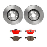 Brembo OE Front Brake Kit (Prem NAO Ceramic Pads/Prem UV Coat Rotors) - 04-13 Mazda 3/09-13 3 Sport/06-10 5/12-15 5 by Brembo KT00634-BRE