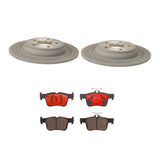 Brembo OE Rear Brake Kit (Prem NAO Ceramic Pads/Prem UV Coat Rotors) - 16-22 Ford Edge/17-19 Escape/13-20 Fusion by Brembo KT00637-BRE