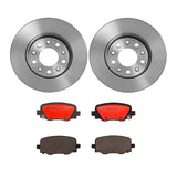 Brembo OE Rear Brake Kit (Prem NAO Ceramic Pads/Prem UV Coat Rotors) - 15-17 Chrysler 200/14-20 Jeep Cherokee by Brembo KT00638-BRE