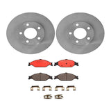 Brembo OE Front Brake Kit (Prem NAO Ceramic Pads/Prem UV Coat Rotors) - 99-04 Ford Mustang by Brembo KT00641-BRE