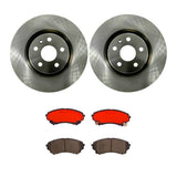 Brembo OE Front Brake Kit (Prem NAO Ceramic Pads/Prem UV Coat Rotors) - 08-14 Cadillac CTS by Brembo KT00652-BRE