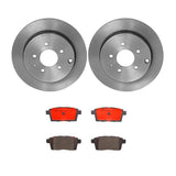 Brembo OE Rear Brake Kit (Prem NAO Ceramic Pads/Prem UV Coat Rotors) - 07-10 Ford Edge/07-10 Lincoln MKX/07-12 Mazda CX-7 by Brembo KT00653-BRE