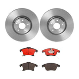 Brembo OE Front Brake Kit (Prem NAO Ceramic Pads/Prem UV Coat Rotors) - 13-20 Ford Fusion/19-20 Police Responder Hybrid by Brembo KT00662-BRE