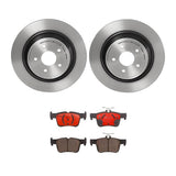 Brembo OE Rear Brake Kit (Prem NAO Ceramic Pads/Prem UV Coat Rotors) - 16-22 Ford Edge/17-19 Escape/13-20 Fusion by Brembo KT00663-BRE